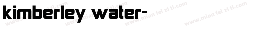 kimberley water字体转换